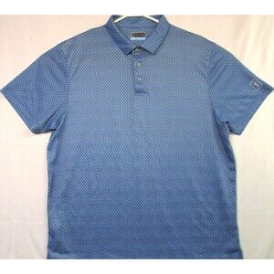 PGA Tour Men’s Polo Shirt Short Sleeve Side Vents Blue XXL